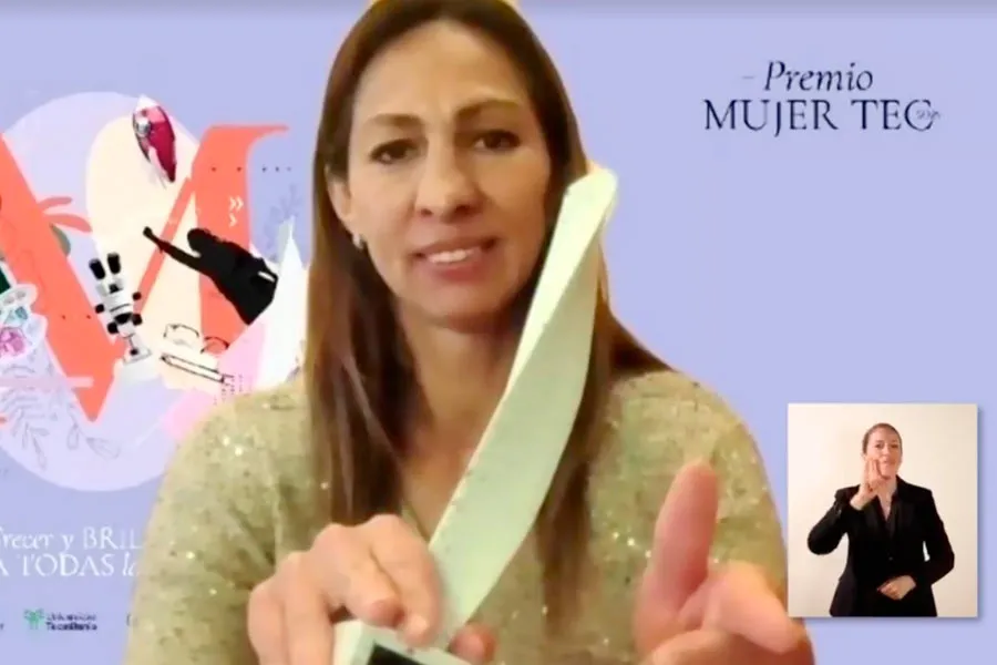 Erika G&oacute;mez fue reconocida con el Premio Mujer Tec 2021