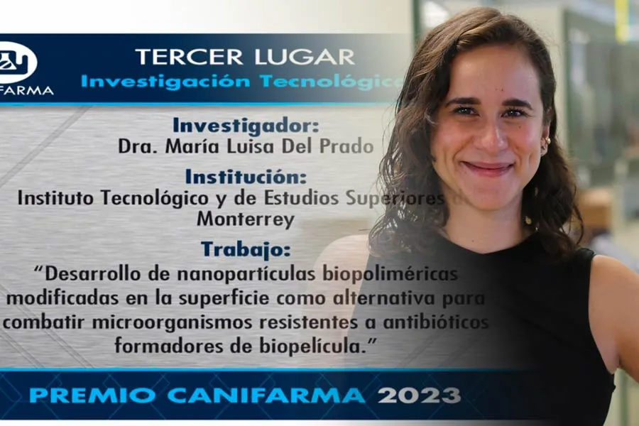 Mar&iacute;a Luisa del Prado, gana premio CANIFARMA 2023