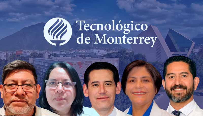 Profesores que participaron como tutores. De izquierda a derecha:  Jos&eacute; Ascenci&oacute;n Hern&aacute;ndez Hern&aacute;ndez, Rosa del Carmen L&oacute;pez S&aacute;nchez,  Juan Francisco S&aacute;nchez &Aacute;vila, Mar&iacute;a Teresa S&aacute;nchez &Aacute;vila,  y Luis Alonso Morales Garza. 