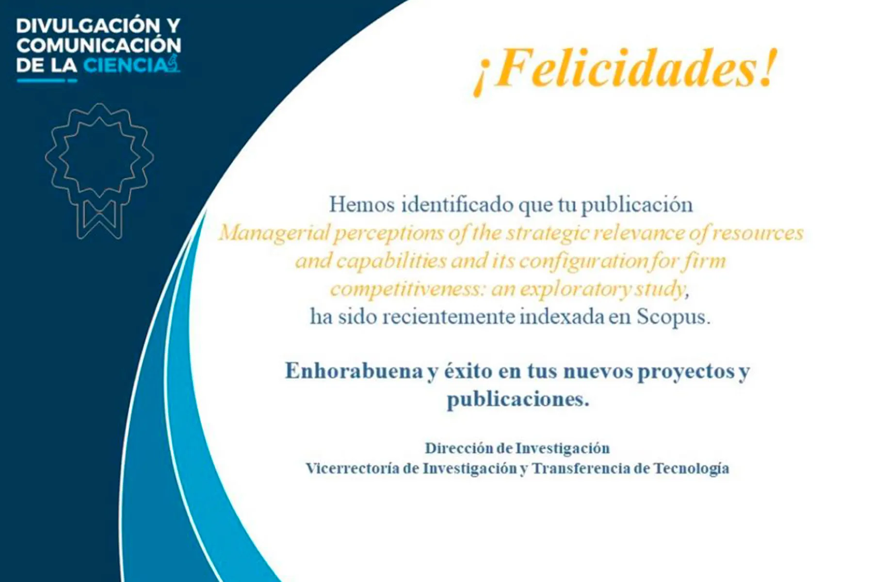 Reconocimiento al profesor Pablo Aguilera por su art&iacute;culo cient&iacute;fico de pymes por el Tecnol&oacute;gico de Monterrey campus Cuernavaca