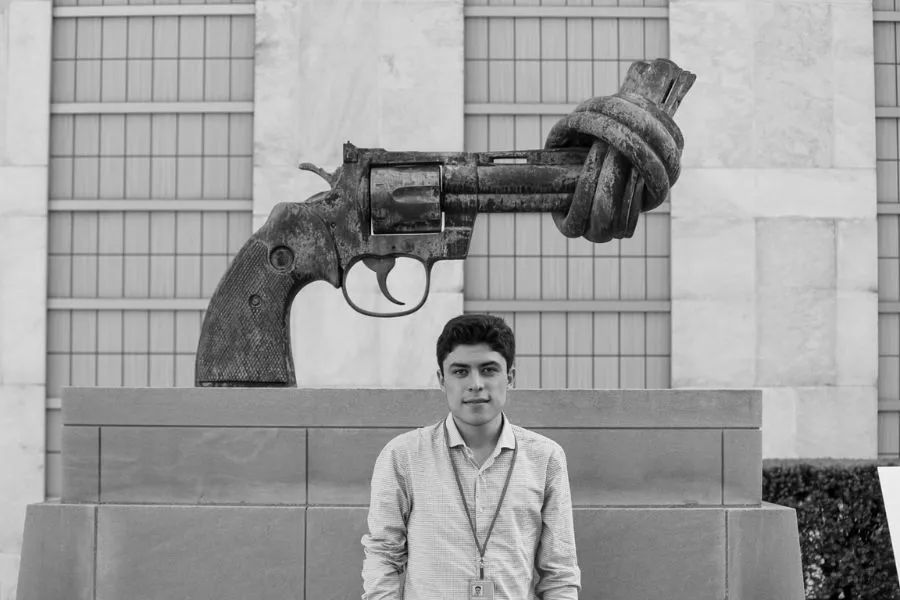 Estudiante representa a j&oacute;venes ante foro de las Naciones Unidas