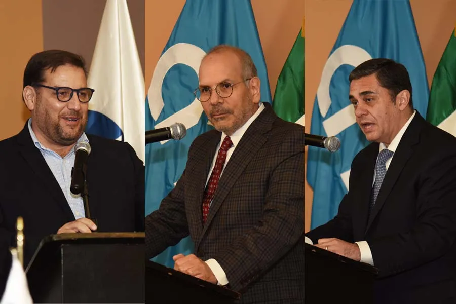 De izquierda a derecha: Jorge Valdez, Jorge Azpiri y H&eacute;ctor Flores