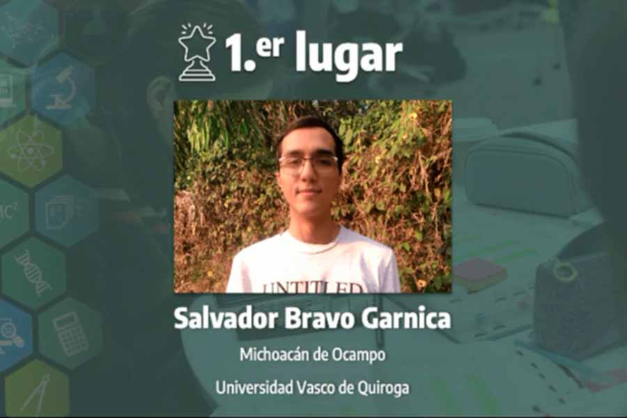SalvadorBravo, , ganador de categor&iacute;a de computaci&oacute;n, 16 Concurso Internacional de Ciencias