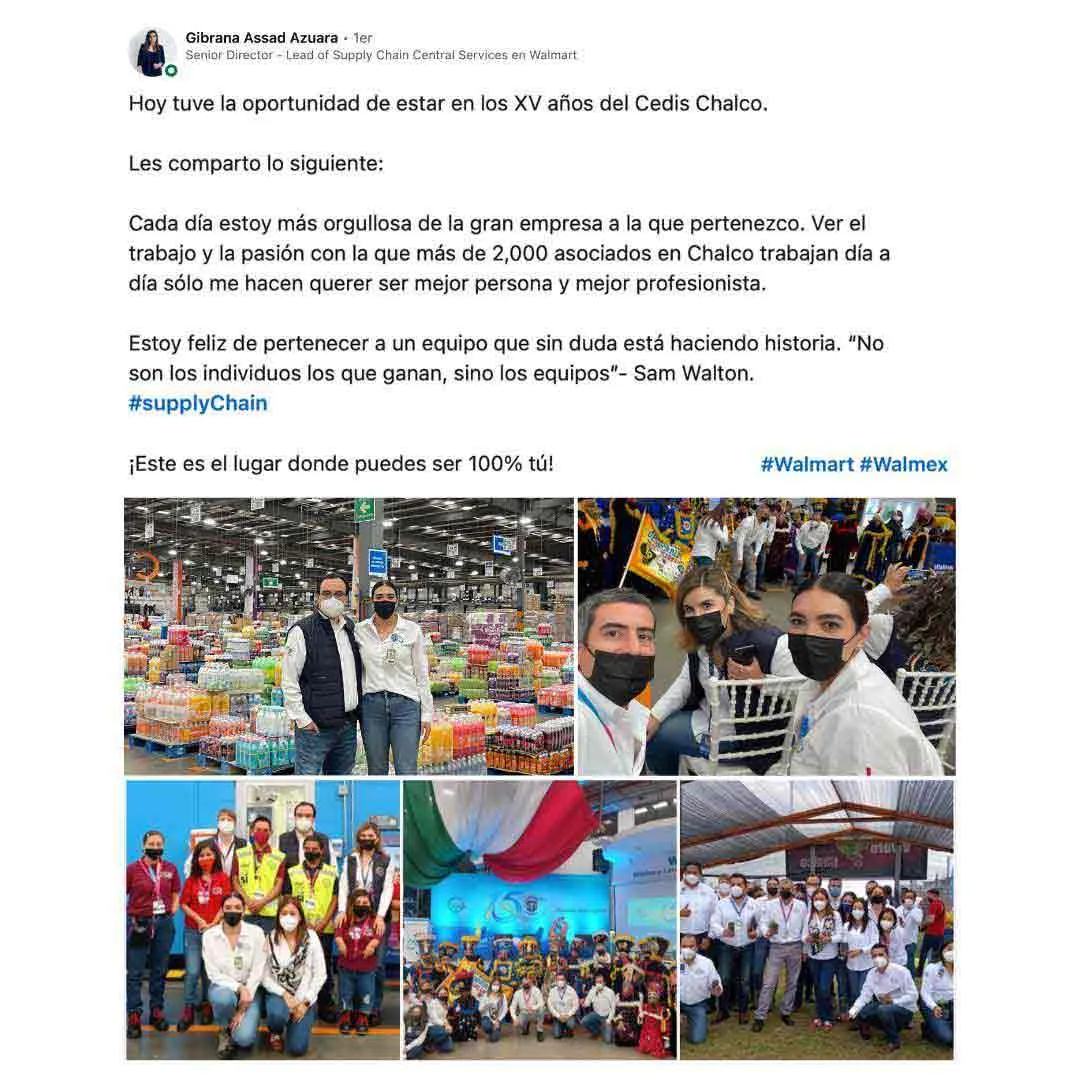 Exatec comparte en Linkedin su experiencia en centros de distribuci&oacute;n Walmart 