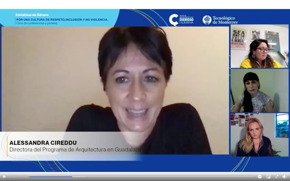 Alessandra Cireddu, directora de Arquitectura del campus Guadalajara, fue la moderadora del panel &ldquo;Mujer y Ciudad&rdquo;