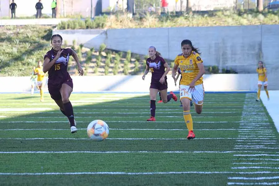 Tigres Femenil ya jug&oacute; en el Estadio de los Borregos en junio 2019 contra las Sun Devils de la Universidad de Arizona State.