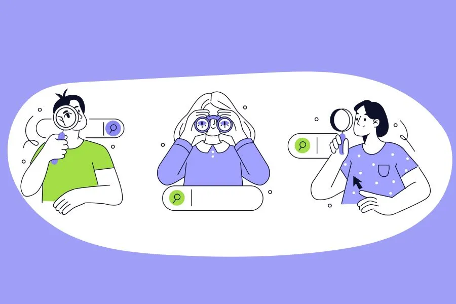 Ilustraci&oacute;n de b&uacute;squeda de empleo