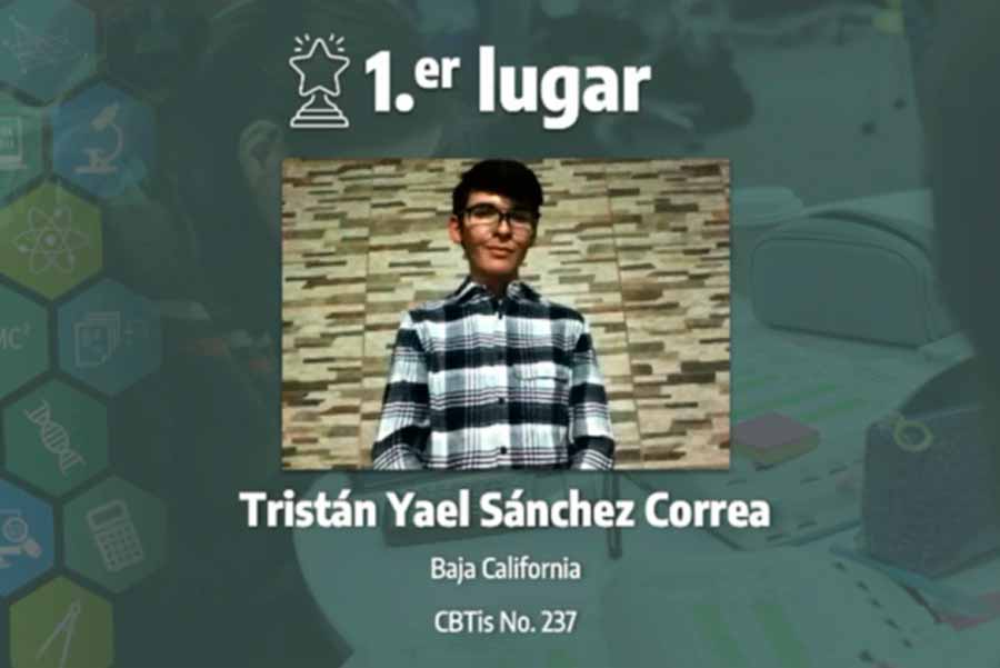 Trist&aacute;n S&aacute;nchez, ganador categor&iacute;a F&iacute;sica, 16 Concurso Internacional de Ciencias