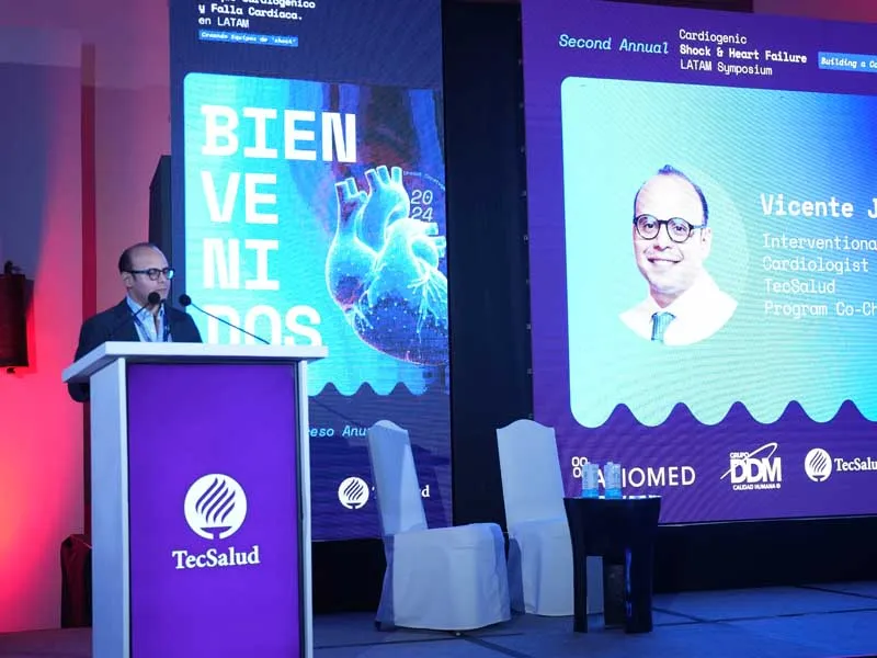 Dr. Vicente Jim&eacute;nez, cardi&oacute;logo intervencionista y l&iacute;der cl&iacute;nico del Equipo de Choque Cardiog&eacute;nico de TecSalud.