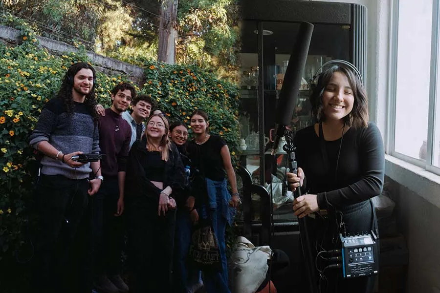 Equipo de Sensibilia (izquierda) y Ana Serna como crew de Xoco. Fotos: cortes&iacute;a