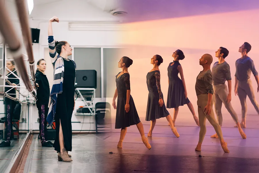 Yazm&iacute;n Barrag&aacute;n durante una de las coreograf&iacute;as que forman parte de su trayectoria art&iacute;stica y profesional en la danza.