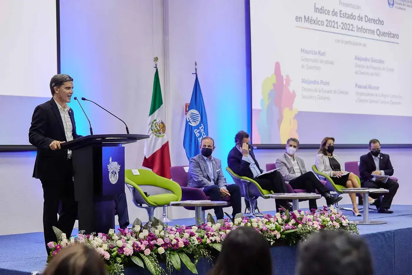 Querétaro encabeza el Estado de Derecho en México presentado en el Tec campus Querétaro