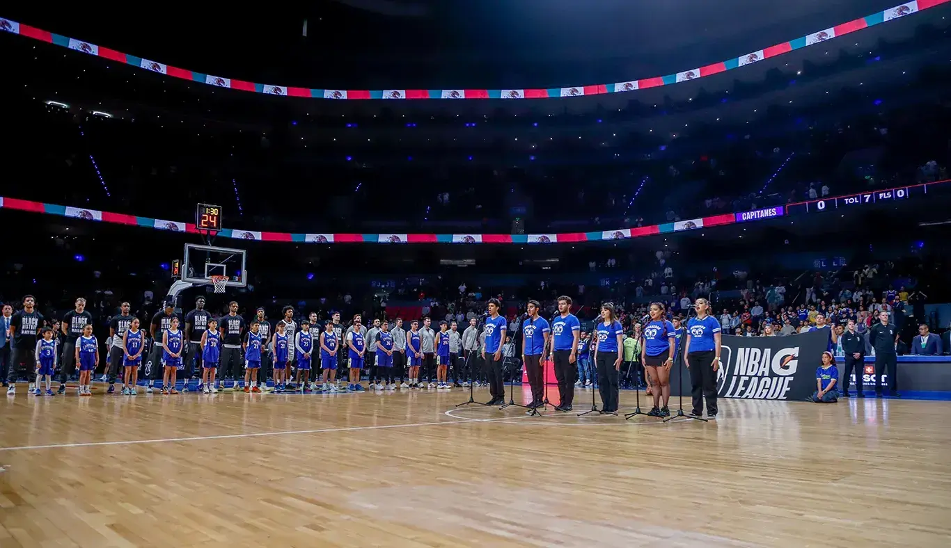 Compañías artísticas del Tec campus Estado de México presentaron el medio tiempo del partido Capitanes CDMX vs Austin Spurs de la NBA G League.