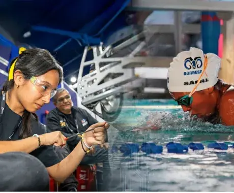 La atleta que hace robots 