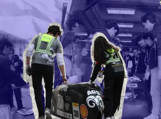 Competidores del Shell EcoMarathon Americas 2025