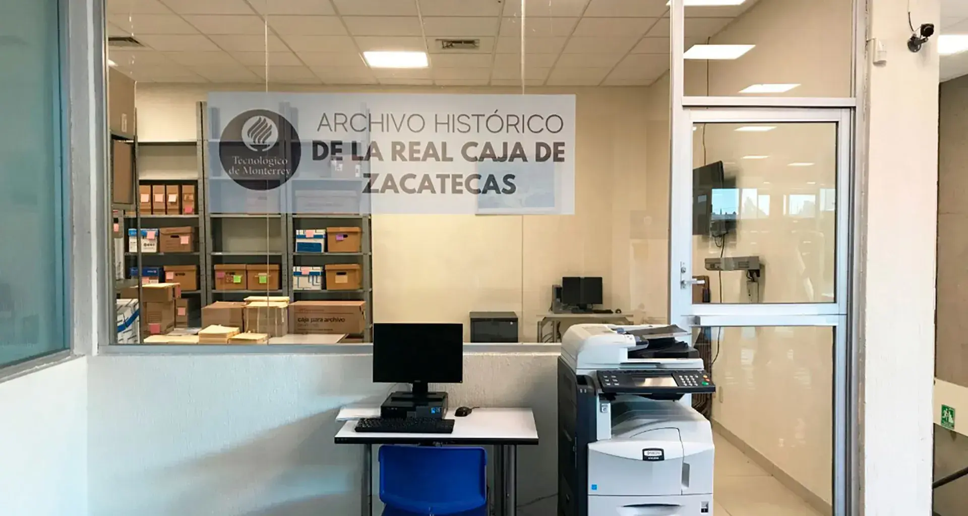 Archivo histórico en Campus Zacatecas.