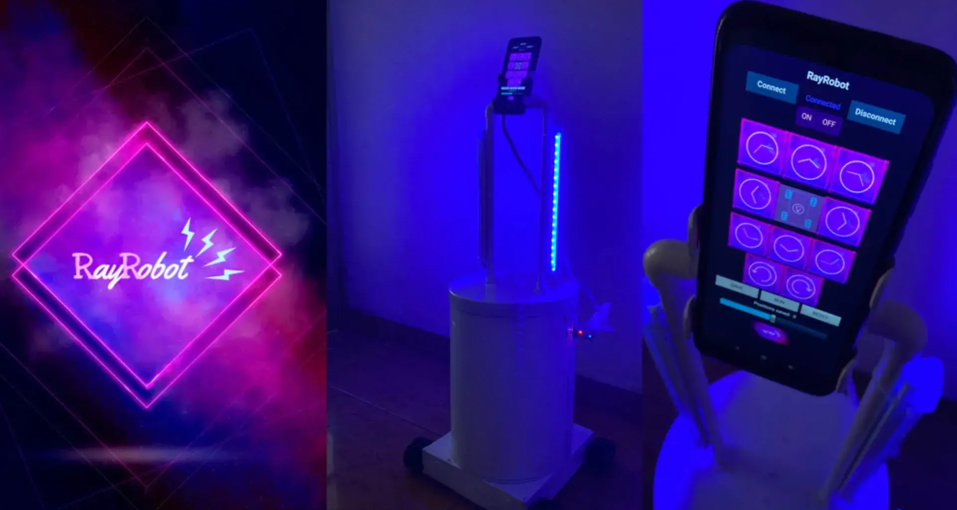 RayRobot, robot sanitizante de espacios.  