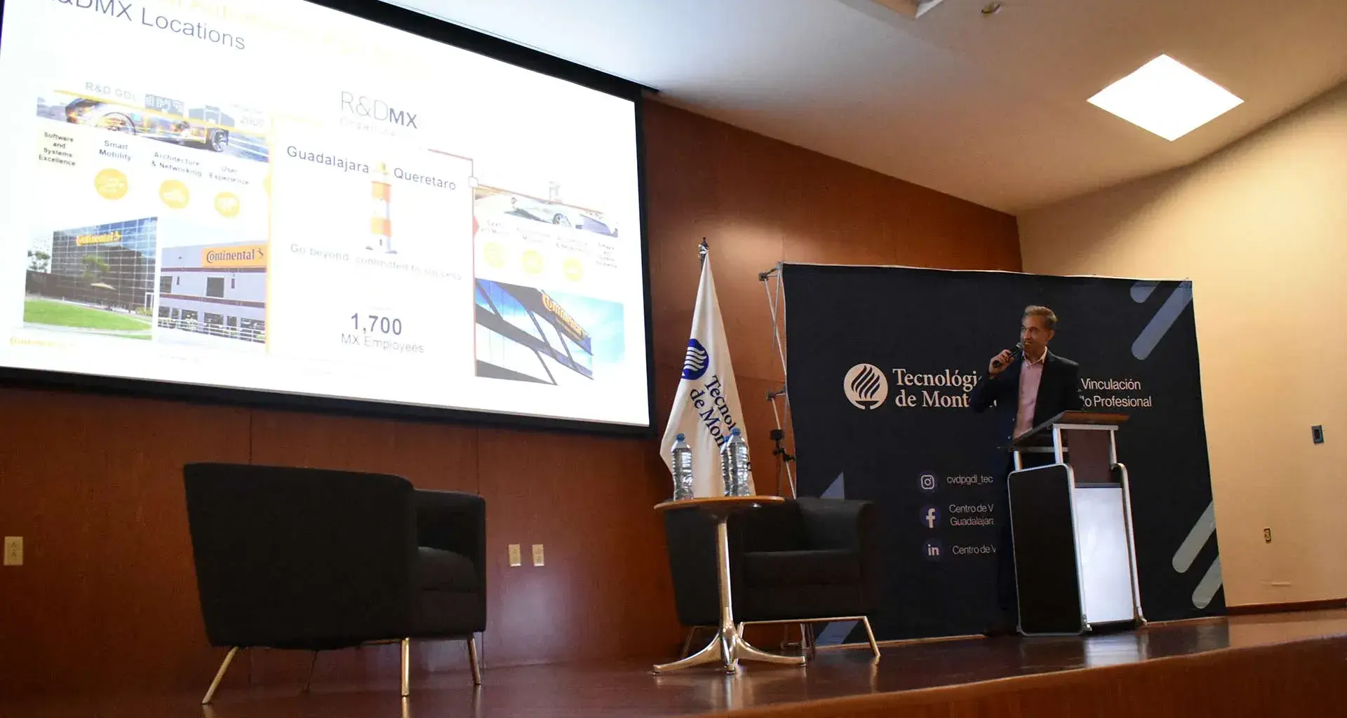 Aspectos clave de la movilidad del futuro fue el tema de la ponencia en el Tec Guadalajara.