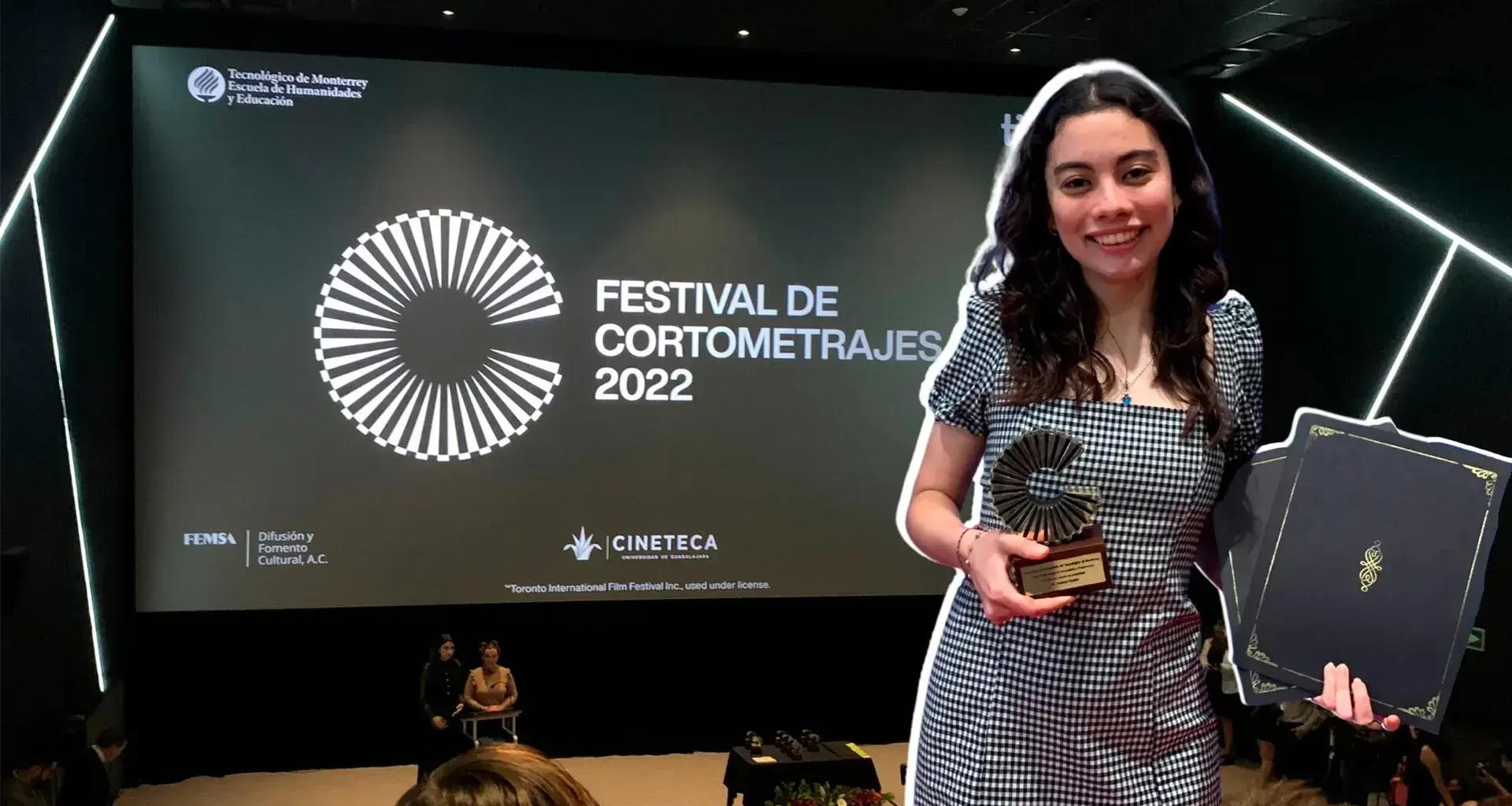 Alumna del Tec Querétaro fue galardonada por sus cortometrajes