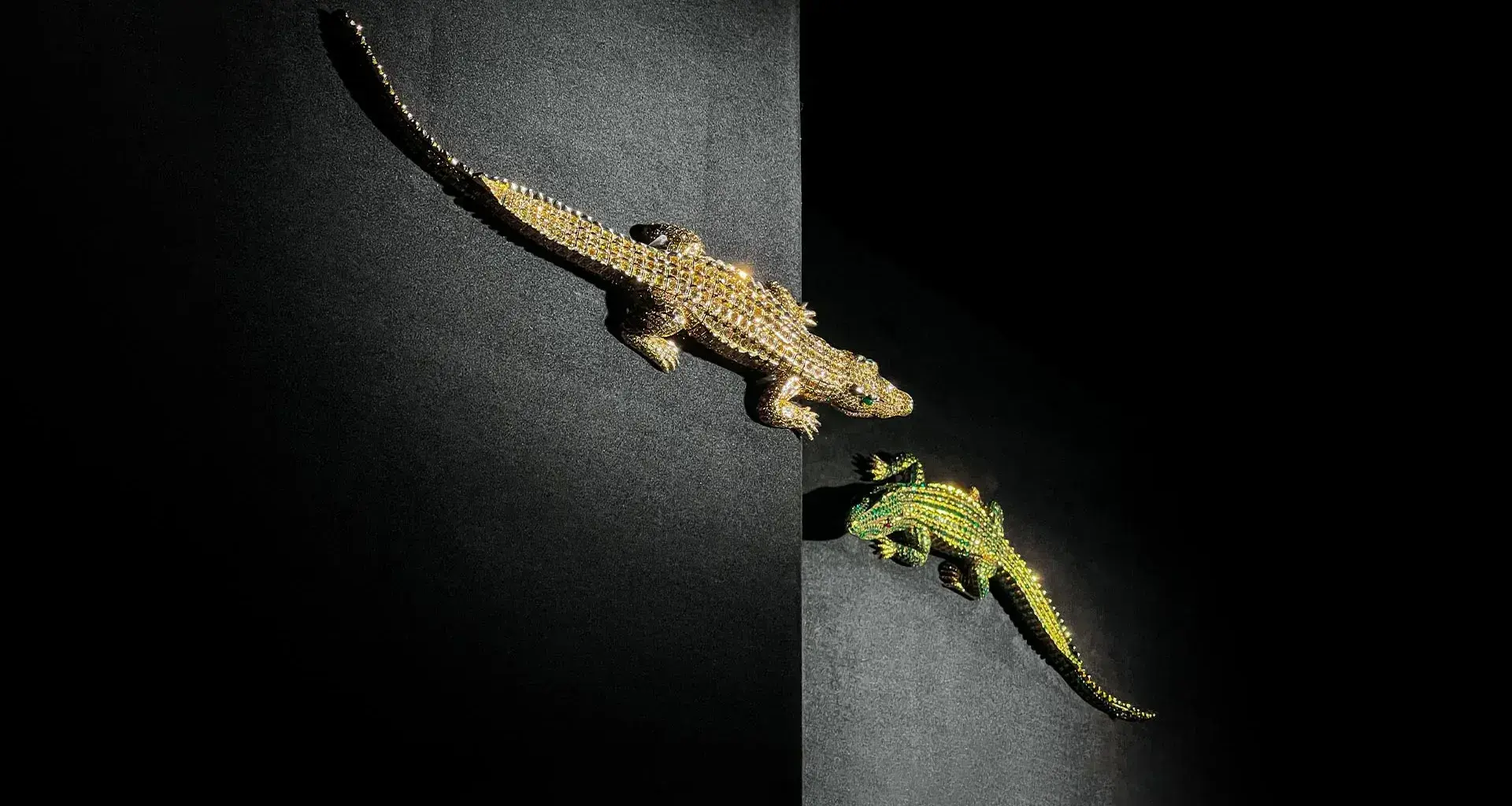 Collar de cocodrilos Cartier de María Félix en Museo Jumex