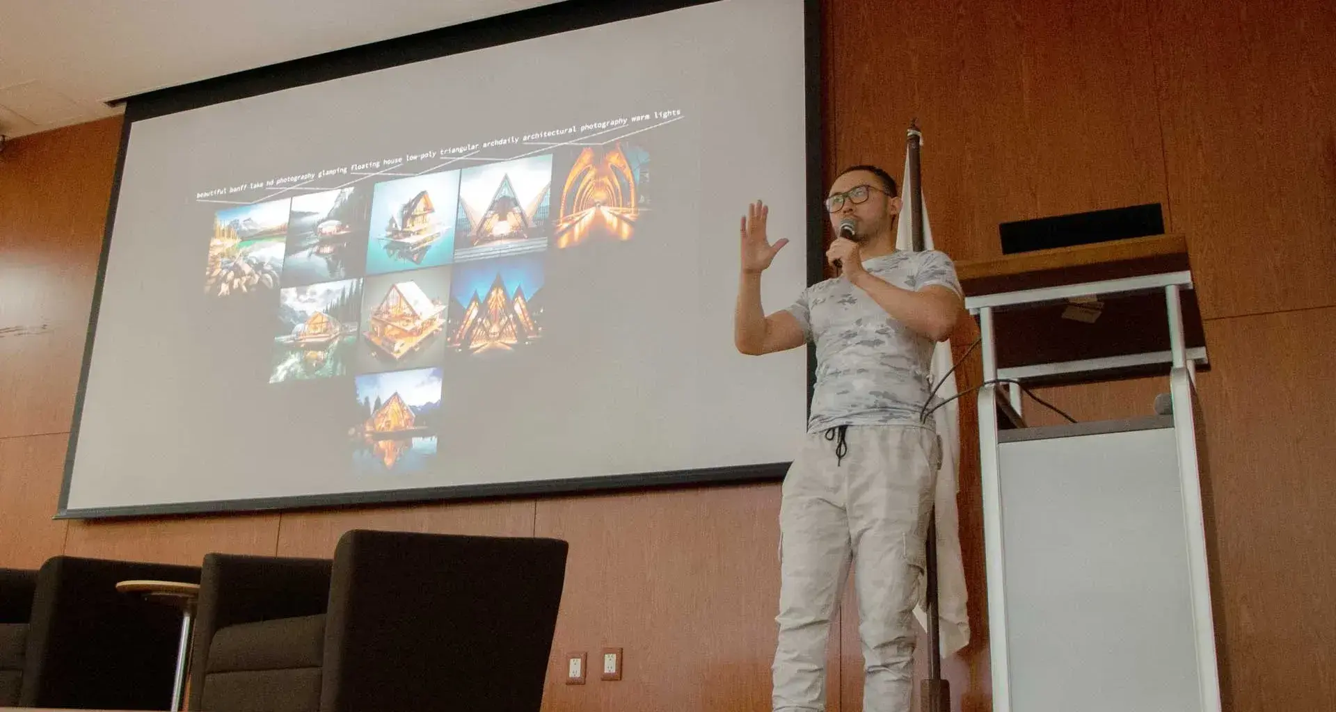 Aportaciones de la inteligencia artificial a la arquitectura fue el tema de la ponencia de Tim Fu en el Tec Guadalajara.