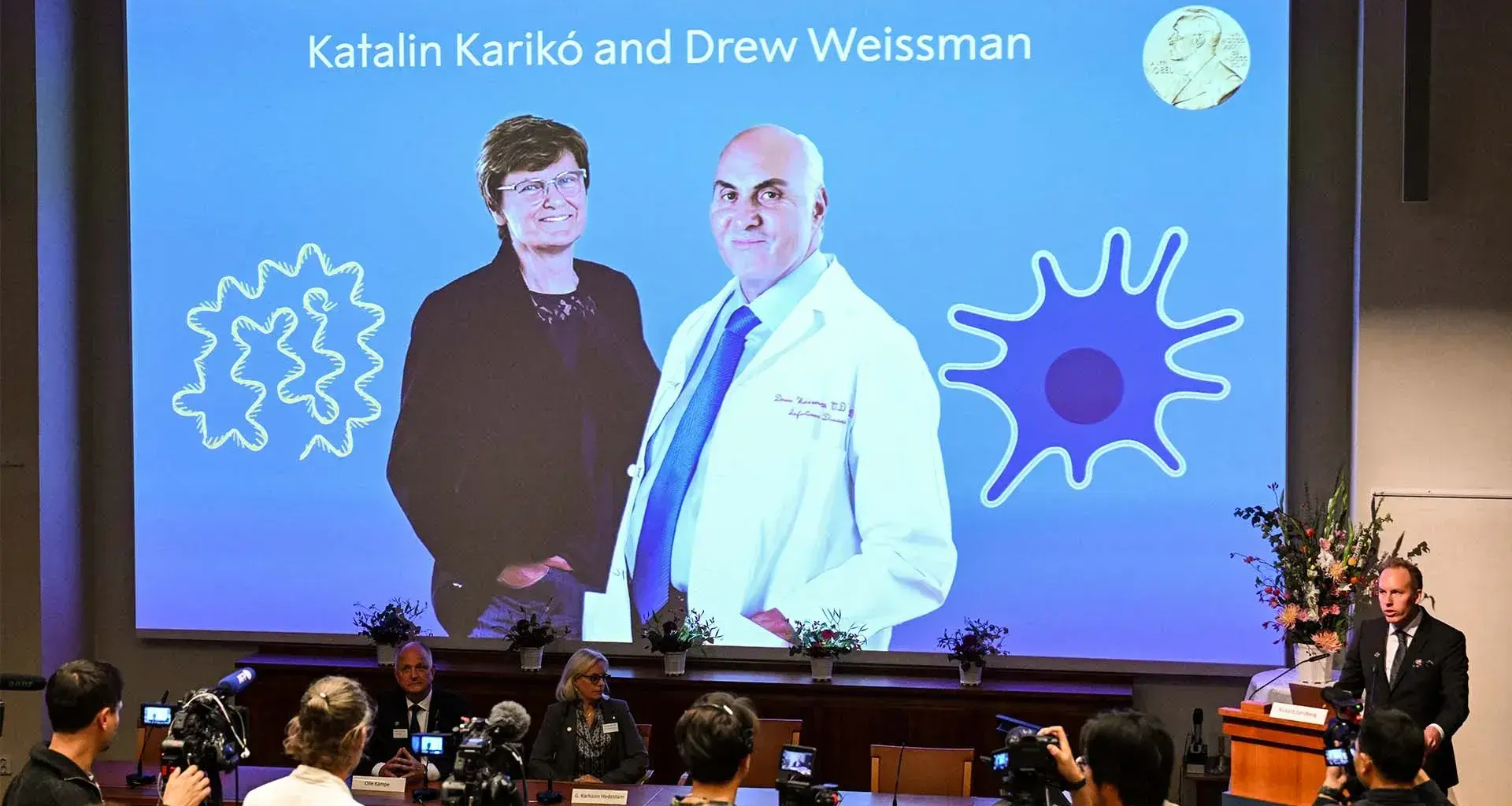 Katalin Karinkó y Drew Weissman ganan el n