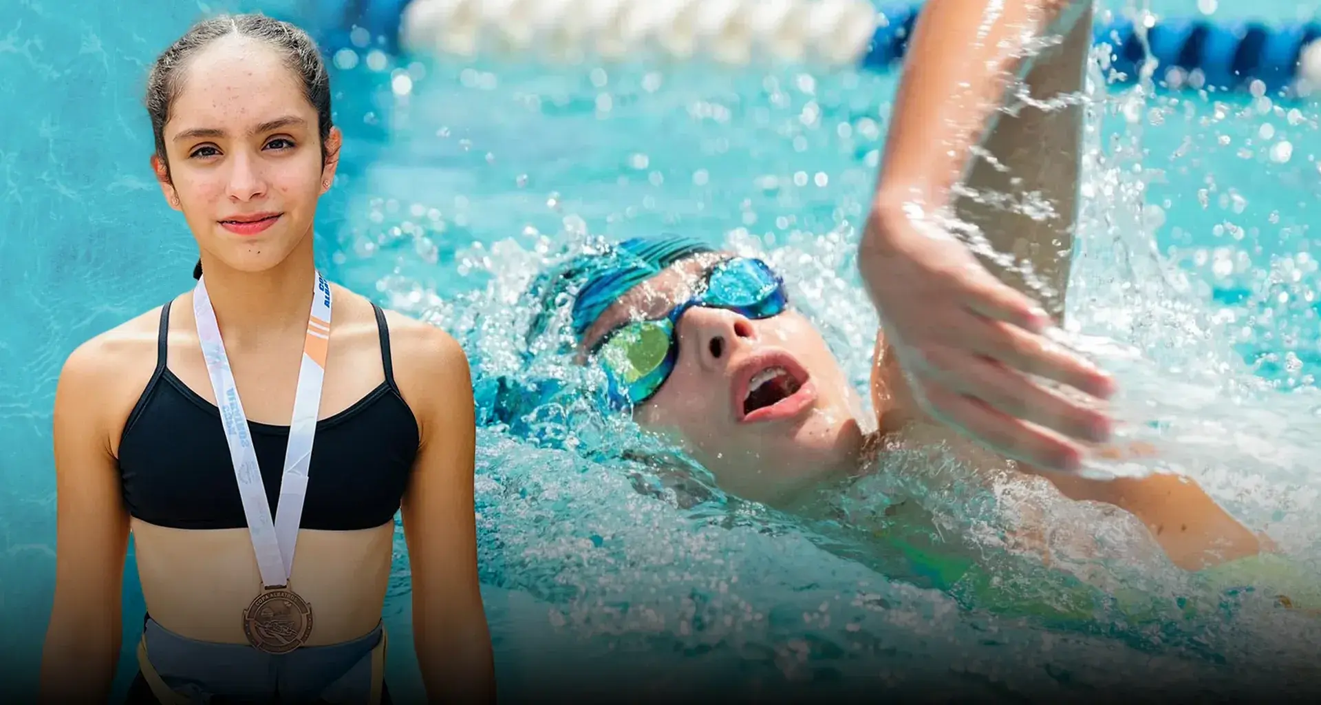 Ellian Carvajal Gana Oro en Natación PrepaTec Navojoa