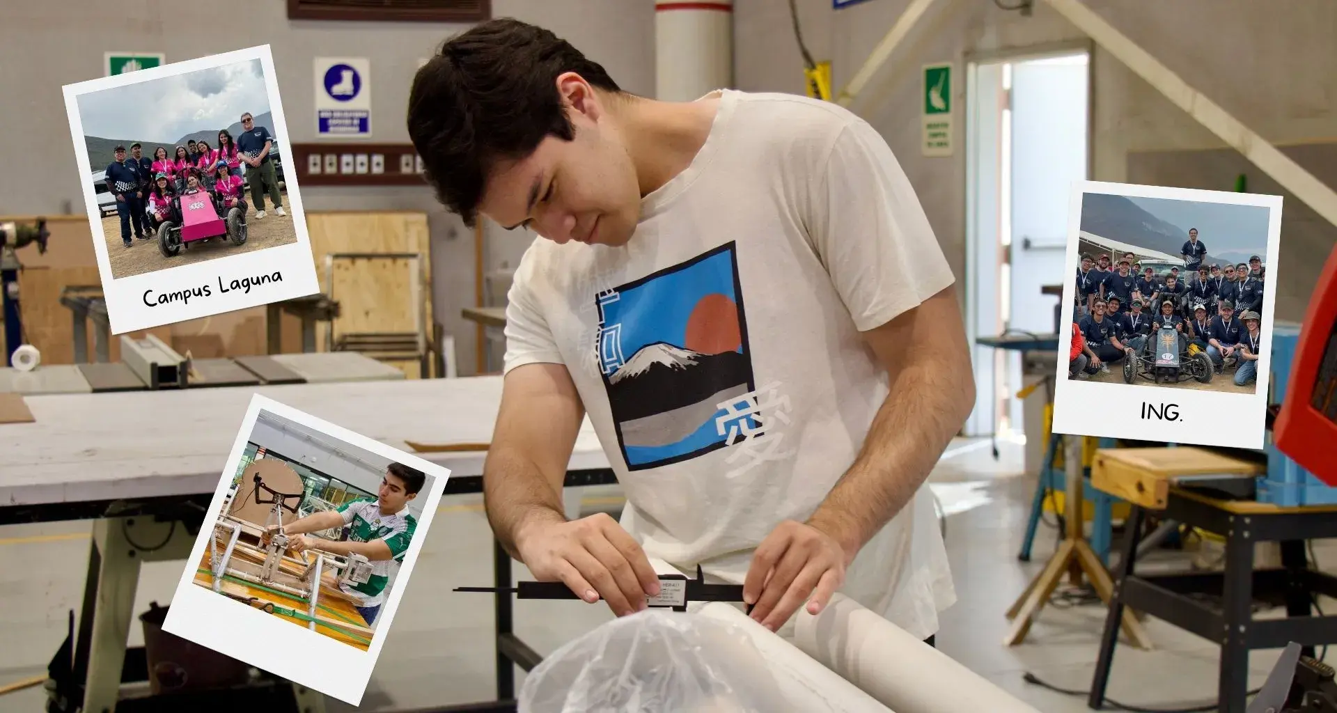 Estudiantes de ingeniería se preparan para participar en competencias de diseño automotriz