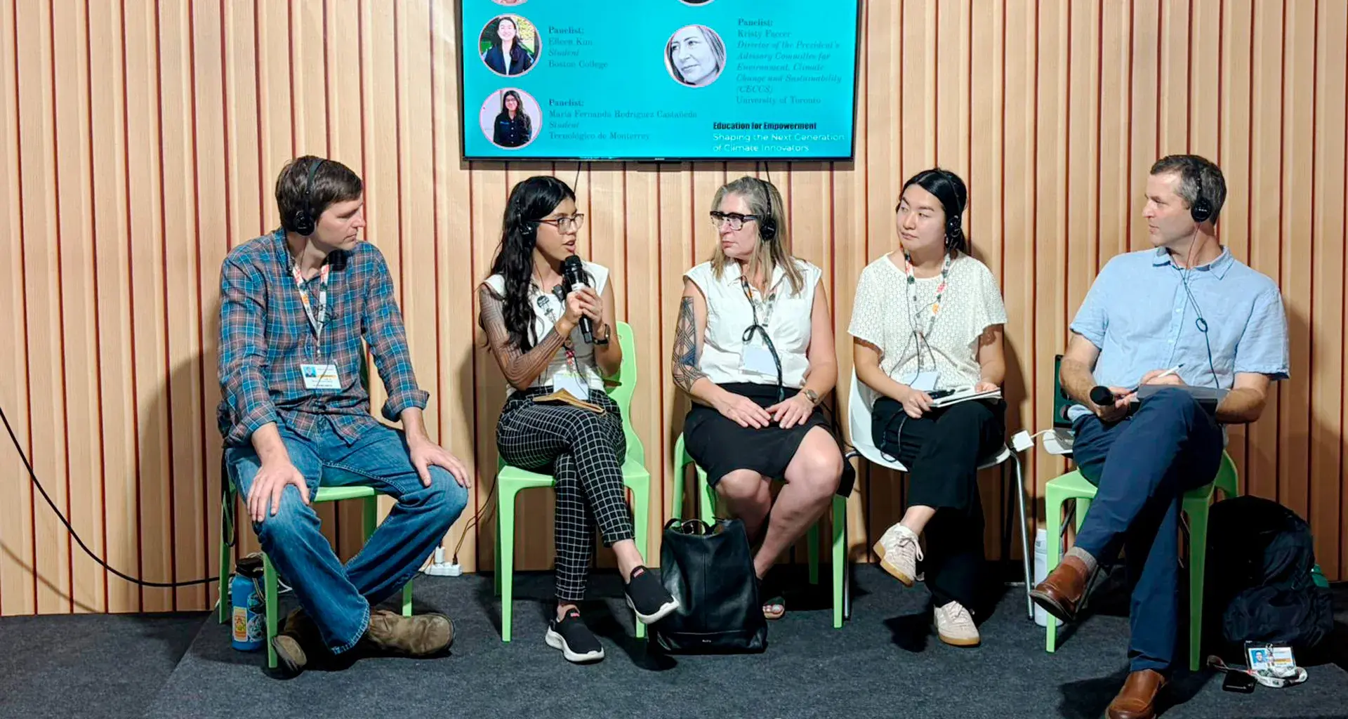 The Tec student who spoke about climate change at COP30 in Brazil.