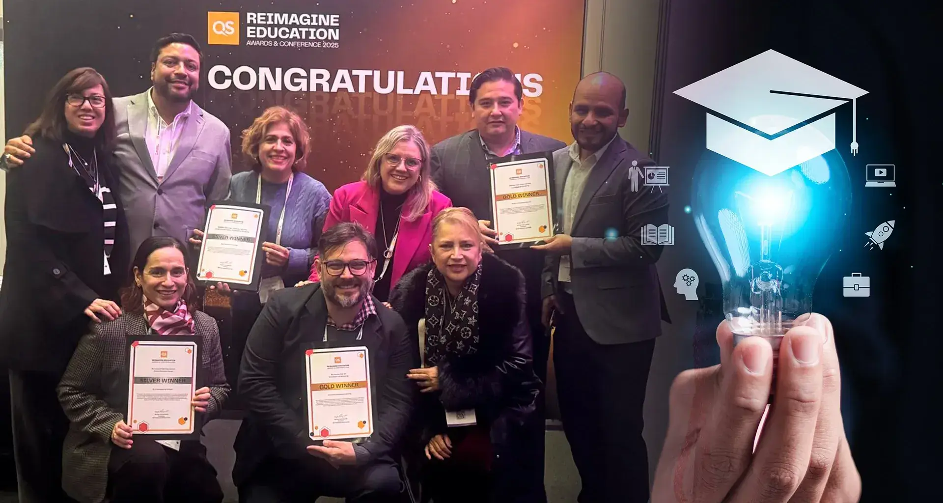  Tec suma dos oros y dos platas en los en los QS Reimagine Education Awards 2025