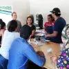 Alumnos en catación de Café