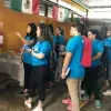Alumnos en el Banco de Alimentos
