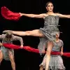 Mariana Rodríguez bailando en competencia