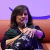 La escritora Laura Restrepo durante la Feria Interancional del Libro 2025