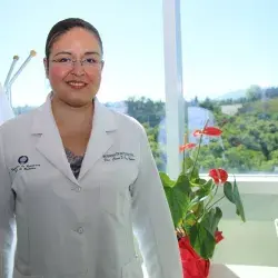 La profesora Clara Patricia Ríos Ibarra forma parte de la Escuela Nacional de Medicina.