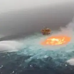 Explosión en ducto PEMEX Foto AFP