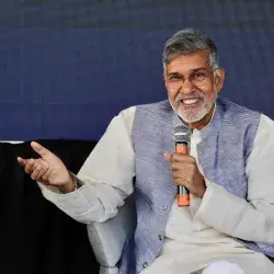 Kailash Satyarthi en conferencia con los estudiantes del Tec campus Qro