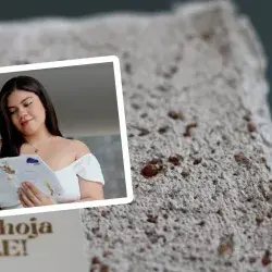 The young woman recycling paper to make books with plantable pages!