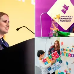 The young Mexican woman who supports children through her foundation 