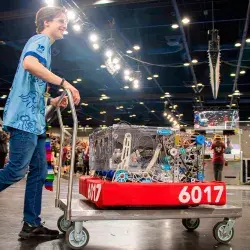 Mexican robotics team in division final of 2026 FIRST Championship