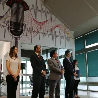 Inauguración de Centro de Medios