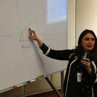 Laura Ortiz impartiendo la Master Class