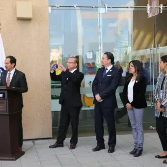 Doctor Gabriel Morelos, inaugurando de EmpleaTec.