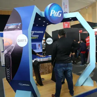 Stand de P&G.