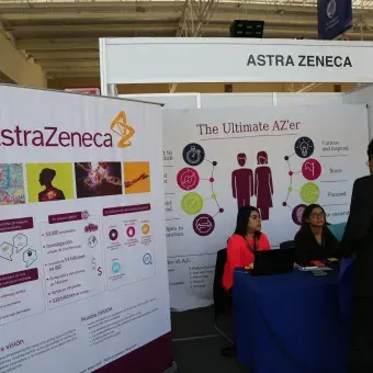Stand de ASTRA ZENECA.