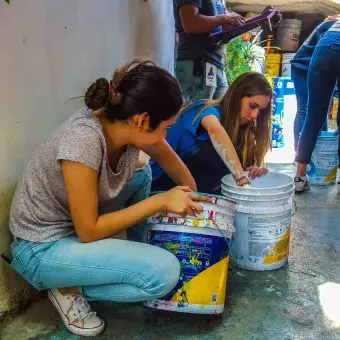 Uno de los objetivos del mural es buscar generar cohesión social.