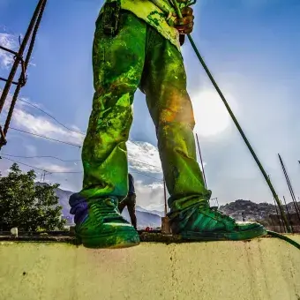 El macromural es el resultado en gran parte del esfuerzo de 300 voluntarios.