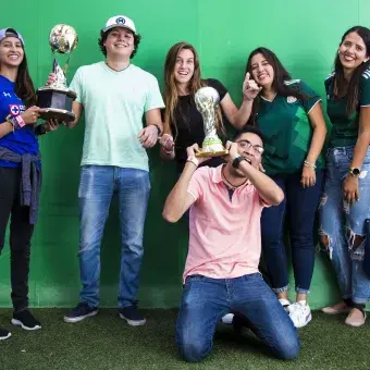 Disfrutando del campeonato 