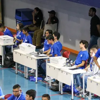 Estudiante se encuentra en la competencia.