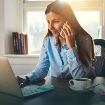 Foto portada trabajo en equipo home office